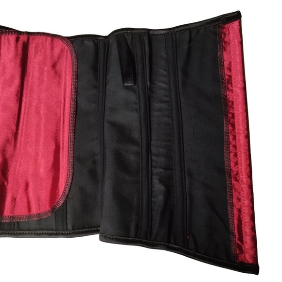 💜 Red Sparkle Underbust Corset and Thong Set - Picture 6 of 10